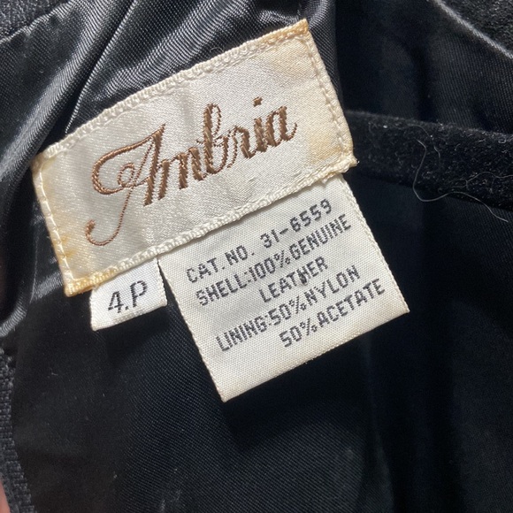 Vintage Black Leather Dress - Picture 2 of 2